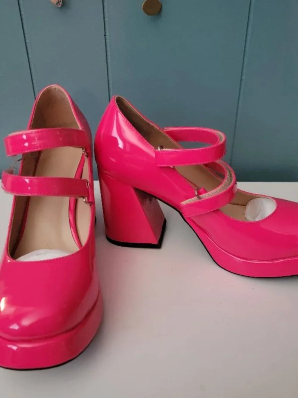 Brand New Barbie Pink Platform Heels size 9.5